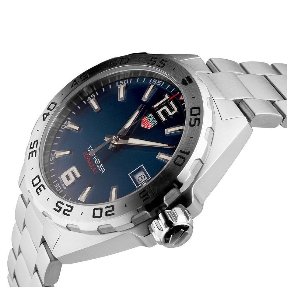  Shop Authentic Tag Heuer Formula 1 Blue Dial Silver Steel Strap Watch for Men - WAZ1118.BA0875 - Luxxuri