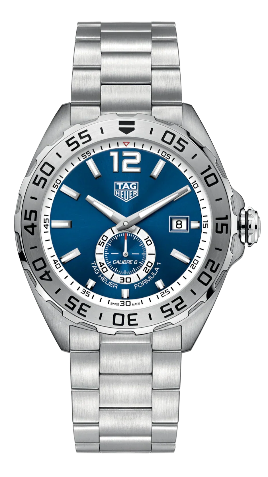  Shop Authentic Tag Heuer Formula 1 Calibre 6 Automatic Blue Dial Silver Steel Strap Watch for Men - WAZ2014.BA0842 - Luxxuri