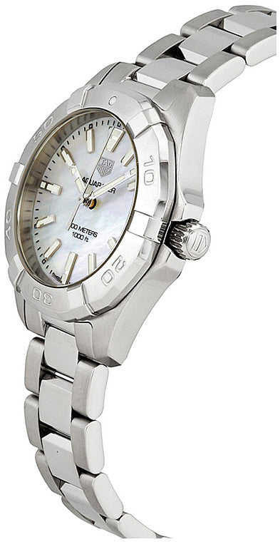  Shop Authentic Tag Heuer Aquaracer White Mother of Pearl Dial Watch for Women - WBD1311.BA0740 - Luxxuri