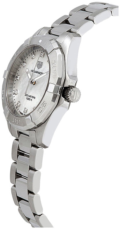  Shop Authentic Tag Heuer Aquaracer White Mother of Pearl Dial Watch for Women - WBD1314.BA0740 - Luxxuri
