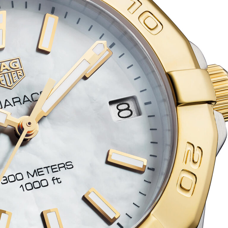 Shop Authentic Tag Heuer Aquaracer Mother of Pearl Dial Watch for Women - WBD1320.BB0320 - Luxxuri