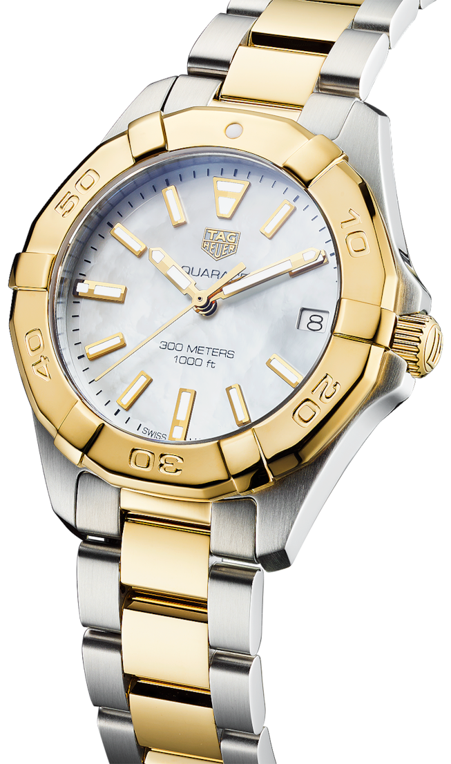  Shop Authentic Tag Heuer Aquaracer Mother of Pearl Dial Watch for Women - WBD1320.BB0320 - Luxxuri