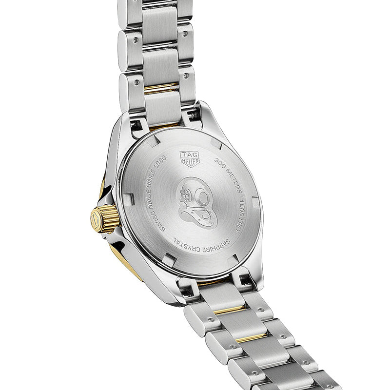  Shop Authentic Tag Heuer Aquaracer Mother of Pearl Dial Two Tone Steel Strap Watch for Men - WBD1420.BB0321 - Luxxuri