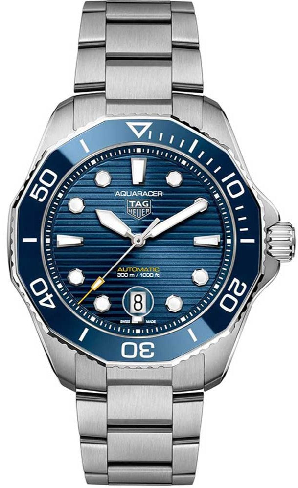  Shop Authentic Tag Heuer Aquaracer Professional 300 Automatic Blue Dial Silver Steel Strap Watch for Men - WBP201B.BA0632 - Luxxuri