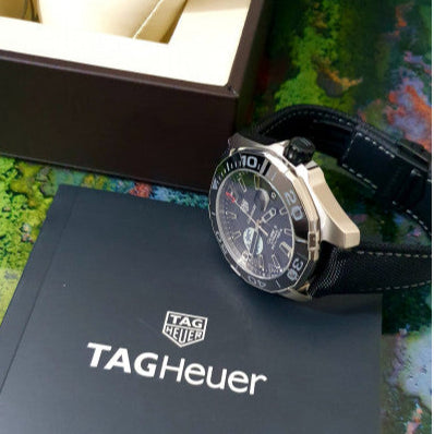  Shop Authentic Tag Heuer Aquaracer Moon Black Dial Watch for Men - WAY201J.FC6370 - Luxxuri