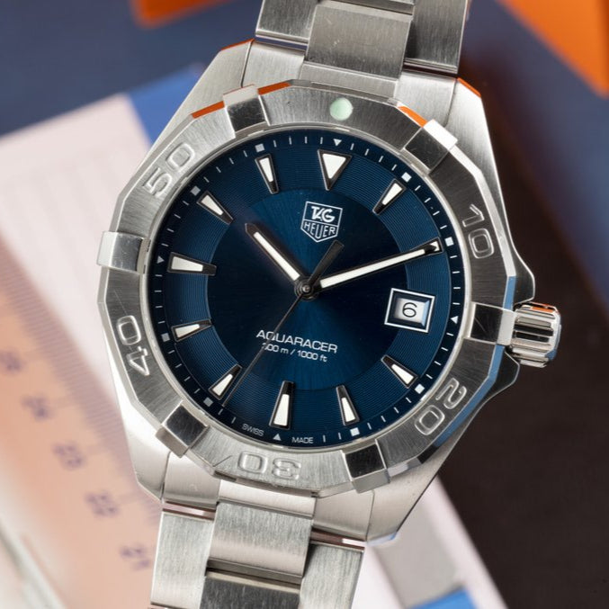  Shop Authentic Tag Heuer Aquaracer Blue Dial Watch for Men - WAY1112.BA0928 - Luxxuri