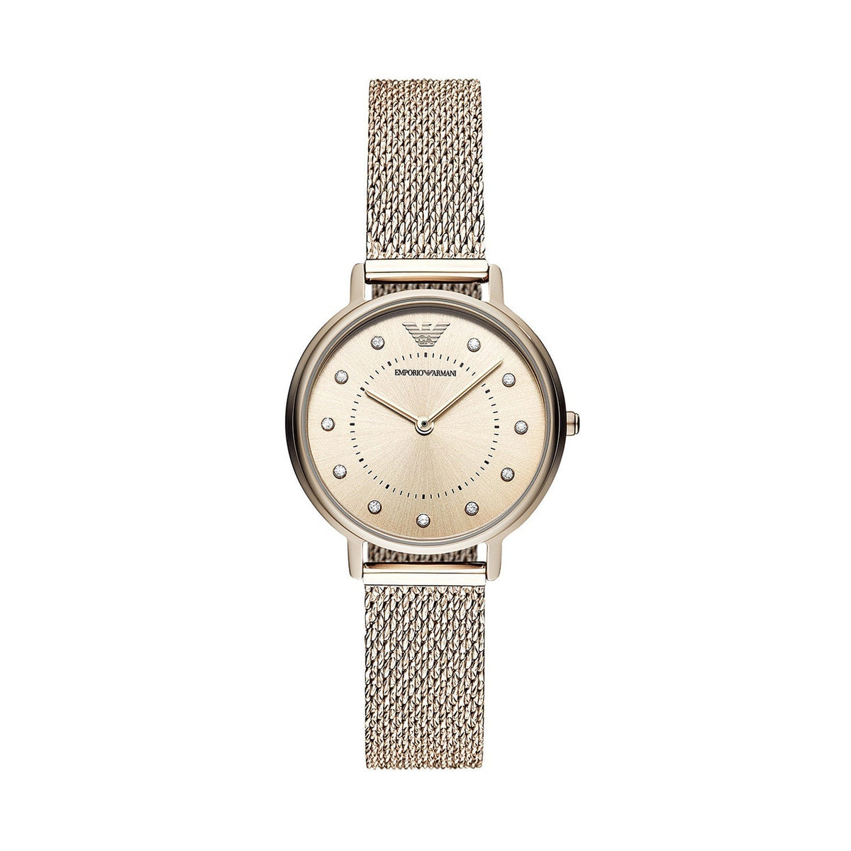  Shop Authentic Emporio Armani Kappa Pink Dial Pink Mesh Bracelet Watch For Women - AR11129 - Luxxuri