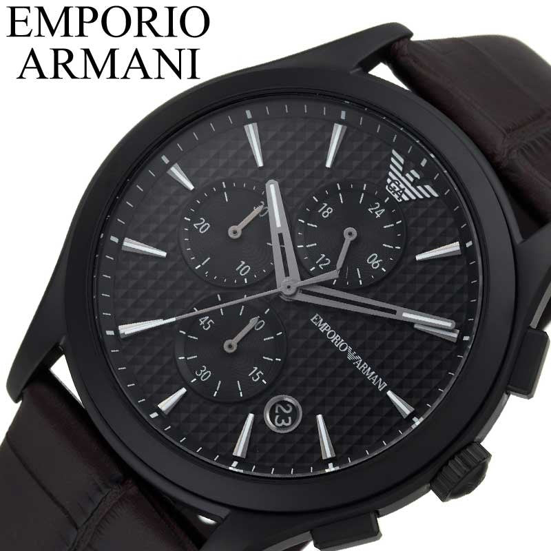 Shop Authentic Emporio Armani Paolo Chronograph Black Dial Brown Leather Strap Watch For Men - AR11549 - Luxxuri
