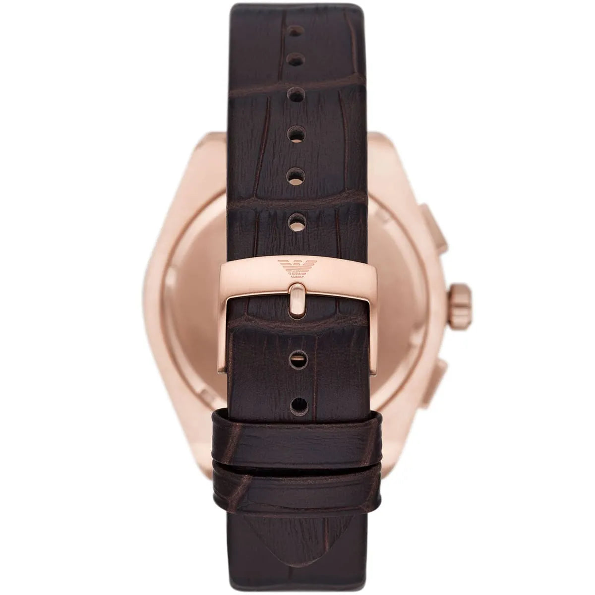 Shop Authentic Emporio Armani Federico Chronograph Blue Dial Brown Leather Strap Watch For Men - AR11563 - Luxxuri