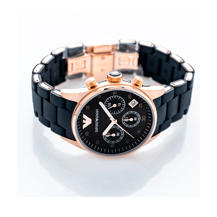  Shop Authentic Emporio Armani Sportivo Black Dial Black Steel Strap Watch For Women - AR5906 - Luxxuri