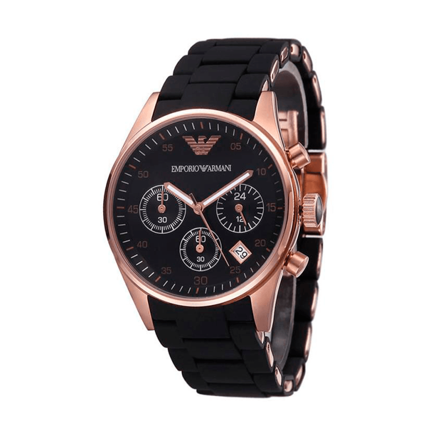  Shop Authentic Emporio Armani Sportivo Black Dial Black Steel Strap Watch For Women - AR5906 - Luxxuri