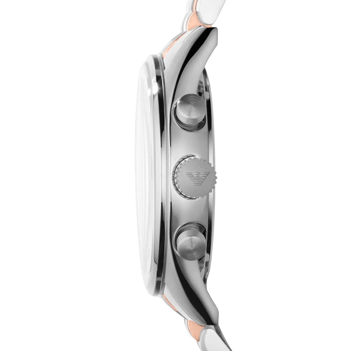  Shop Authentic Emporio Armani Sportivo Chronograph Silver Dial Two Tone Steel Strap Watch For Men - AR5999 - Luxxuri