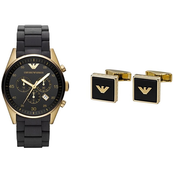  Shop Authentic Emporio Armani Sportivo Quartz Black Dial Black Steel Strap Watch For Men - AR8023 - Luxxuri