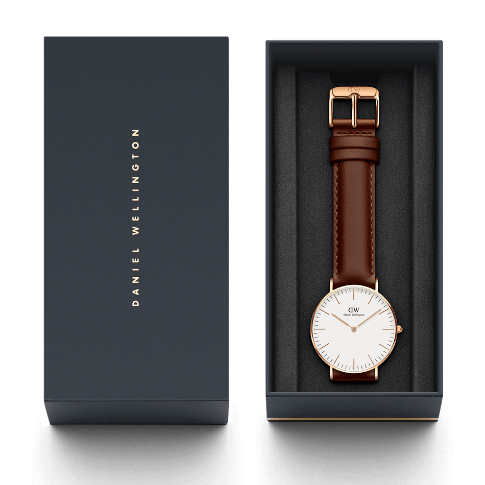  Shop Authentic Daniel Wellington Classic St Mawes White Dial Brown Leather Strap Watch For Women - DW00100152 - Luxxuri