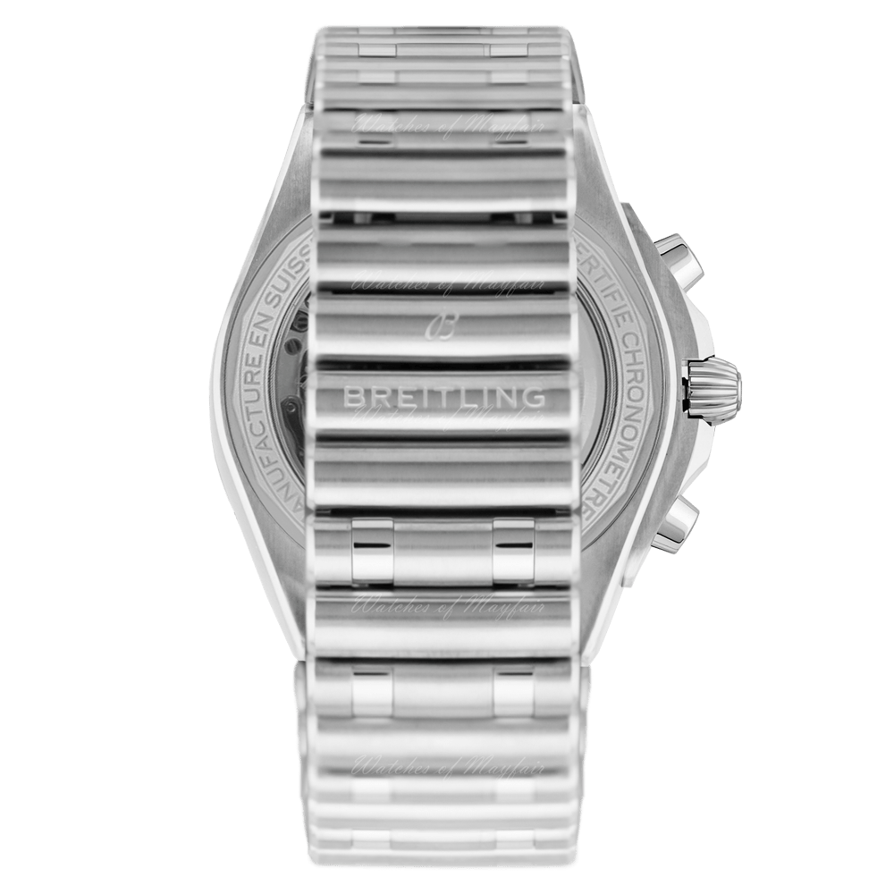 Breitling Chronomat B01 42mm Green Dial Silver Steel Strap Watch for Men - AB01343A1L1A1