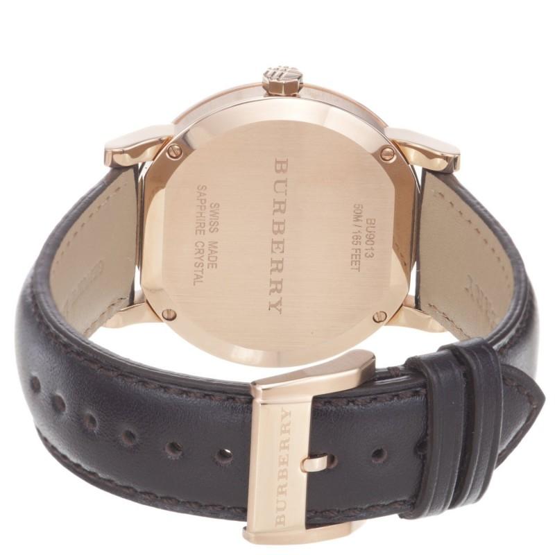  Shop Authentic Burberry The City Brown Dial Brown Leather Strap Watch for Men - BU9013 - Luxxuri