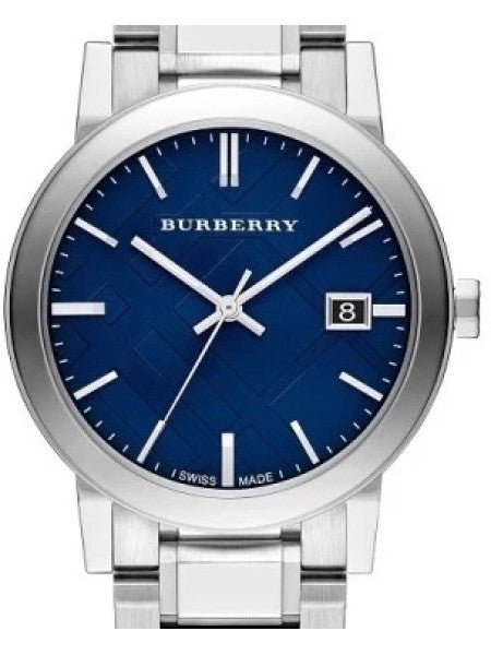  Shop Authentic Burberry The City Blue Dial Silver Steel Strap Watch for Men - BU9031 - Luxxuri