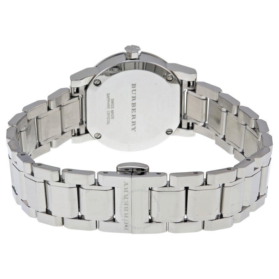  Shop Authentic Burberry The City Silver Diamonds Dial Silver Steel Strap Watch for Women - BU9230 - Luxxuri
