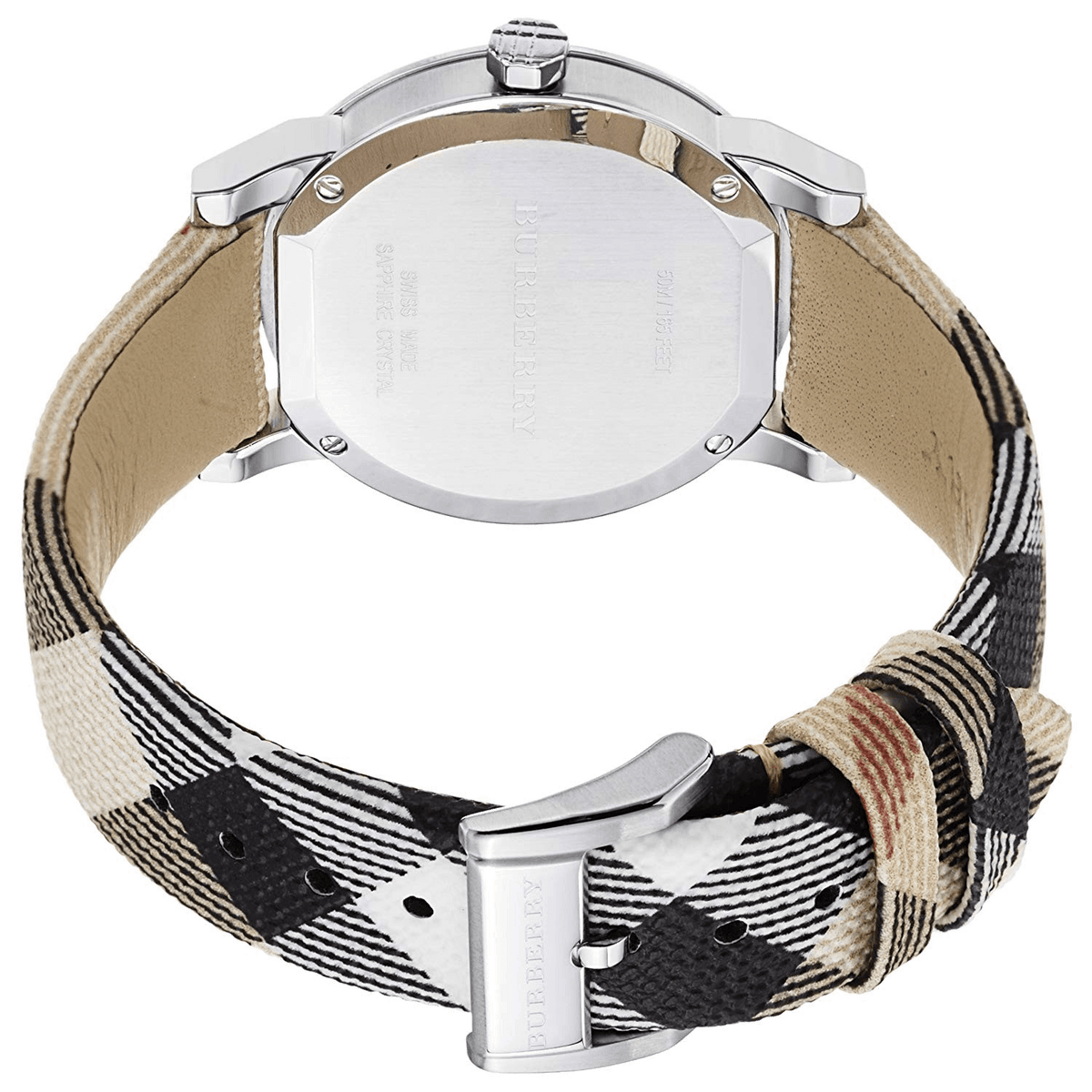  Shop Authentic Burberry The City White Dial Brown Leather Strap Watch for Women - BU9113 - Luxxuri