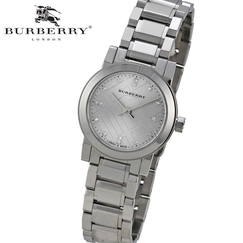  Shop Authentic Burberry The City Silver Diamonds Dial Silver Steel Strap Watch for Women - BU9230 - Luxxuri