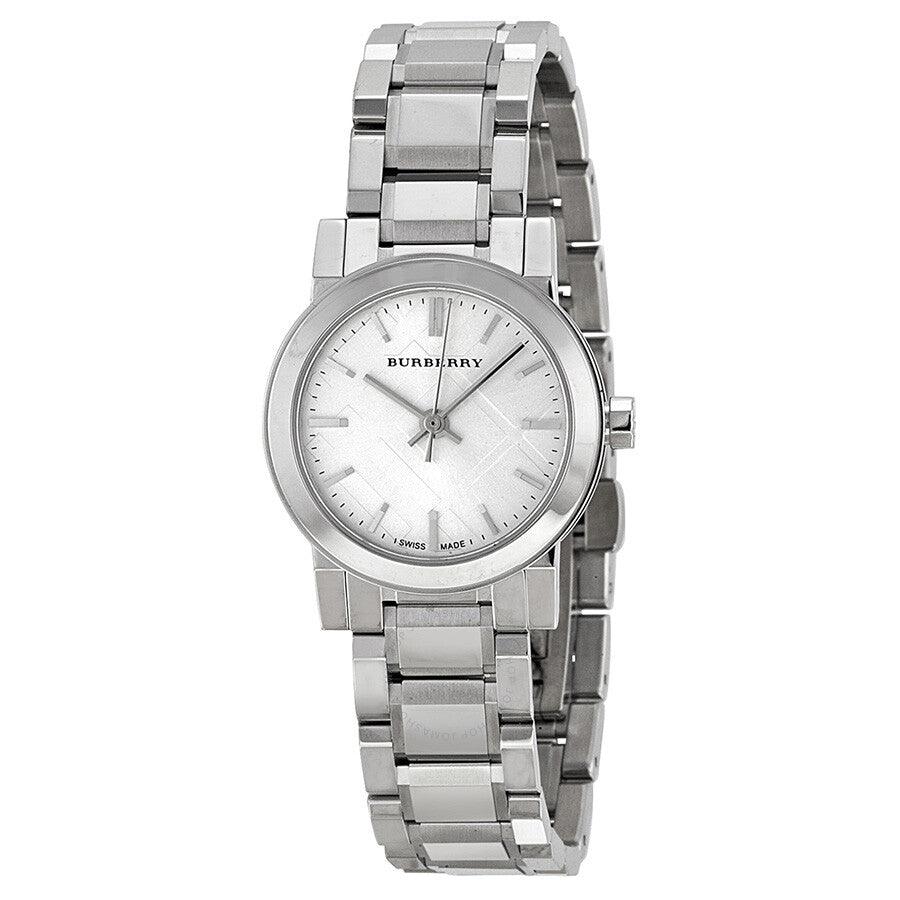  Shop Authentic Burberry The City Silver Diamonds Dial Silver Steel Strap Watch for Women - BU9230 - Luxxuri