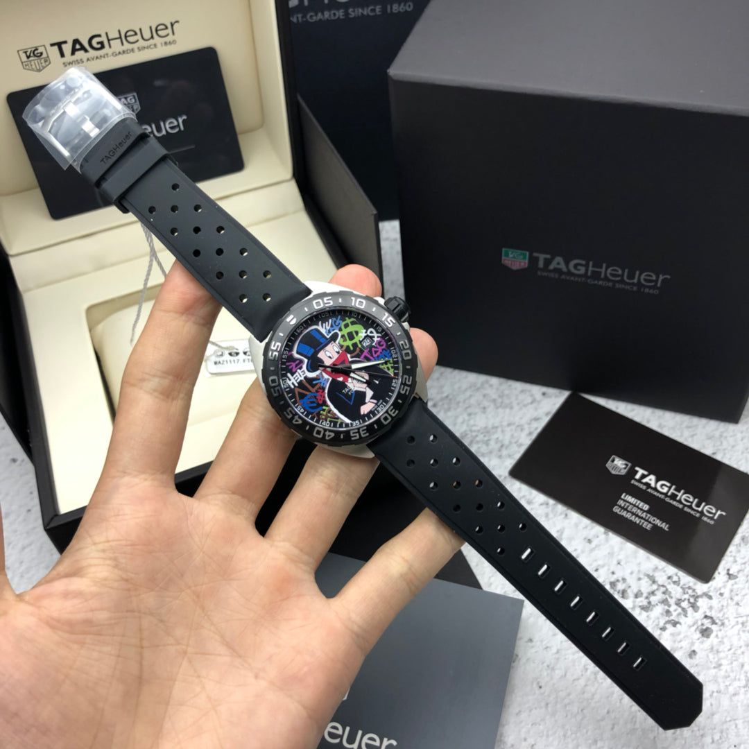  Shop Authentic Tag Heuer Formula 1 Alec Monopoly Black Dial Watch for Men - WAZ1117.FT8023 - Luxxuri