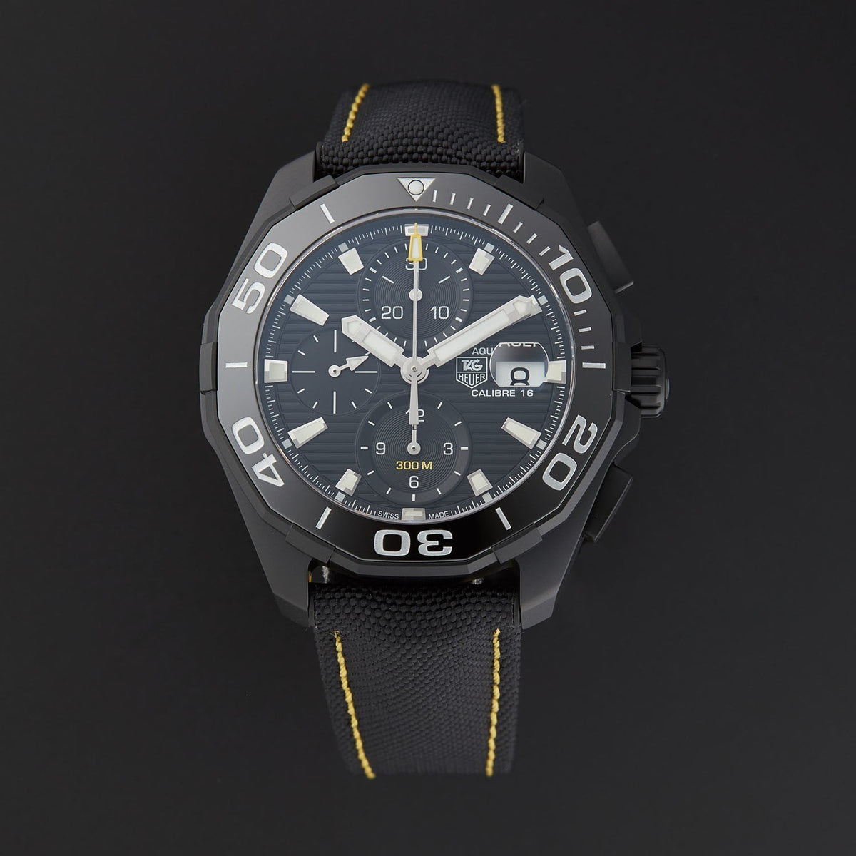  Shop Authentic Tag Heuer Aquaracer PVD Black Dial Watch for Men - CAY218A.FC6361 - Luxxuri