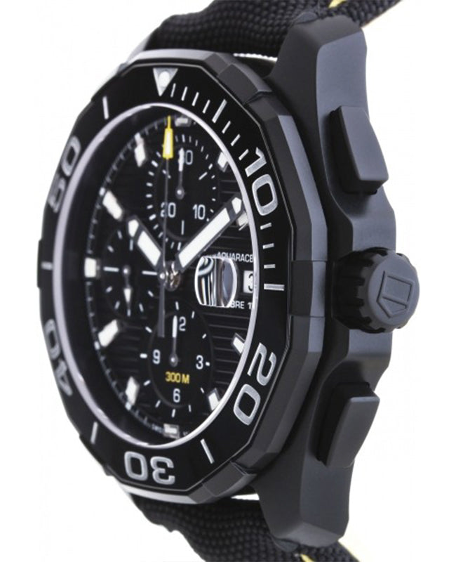  Shop Authentic Tag Heuer Aquaracer PVD Black Dial Watch for Men - CAY218A.FC6361 - Luxxuri
