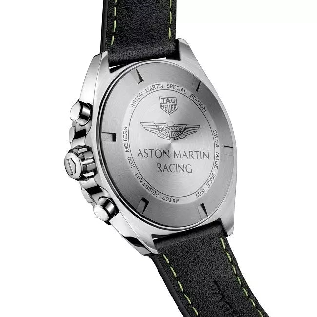  Shop Authentic Tag Heuer Formula 1 Aston Martin Black Dial Black Leather Strap Watch for Men - CAZ101P.FC8245 - Luxxuri