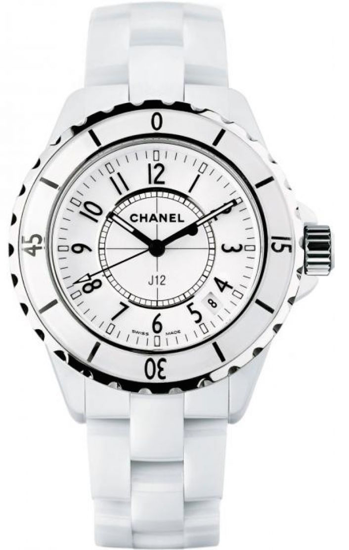  Shop Authentic Chanel J12 Ceramic White Dial White Steel Strap Watch for Women - J12 H0968 - Luxxuri