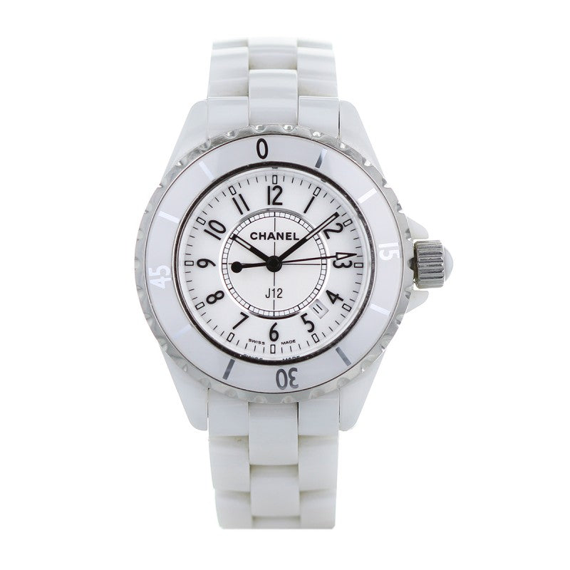  Shop Authentic Chanel J12 Ceramic White Dial White Steel Strap Watch for Women - J12 H0968 - Luxxuri