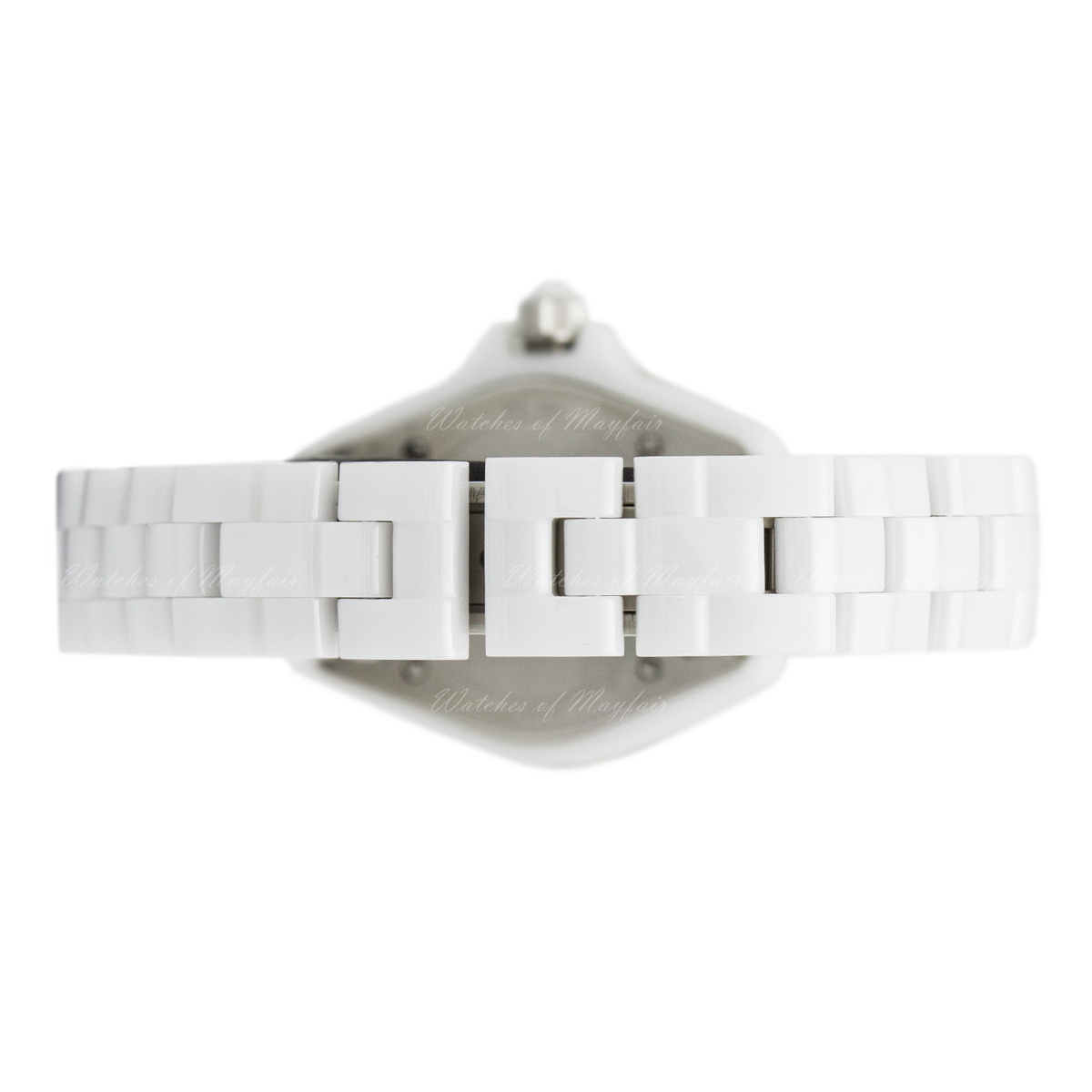  Shop Authentic Chanel J12 Diamonds Quartz Mother of Pearl White Dial White Steel Strap Watch for Women - J12 H2570 - Luxxuri