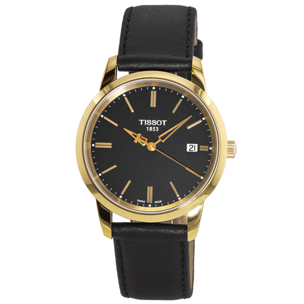  Shop Authentic Tissot T Classic Dream Black Dial Black Leather Strap Watch for Men - T033.410.36.051.01 - Luxxuri
