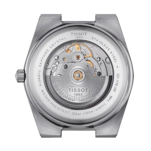 Shop Authentic Tissot Powermatic 80 Automatic Gradient Blue Dial Silver Steel Strap Watch for Men - T137.407.11.051.01 - Luxxuri