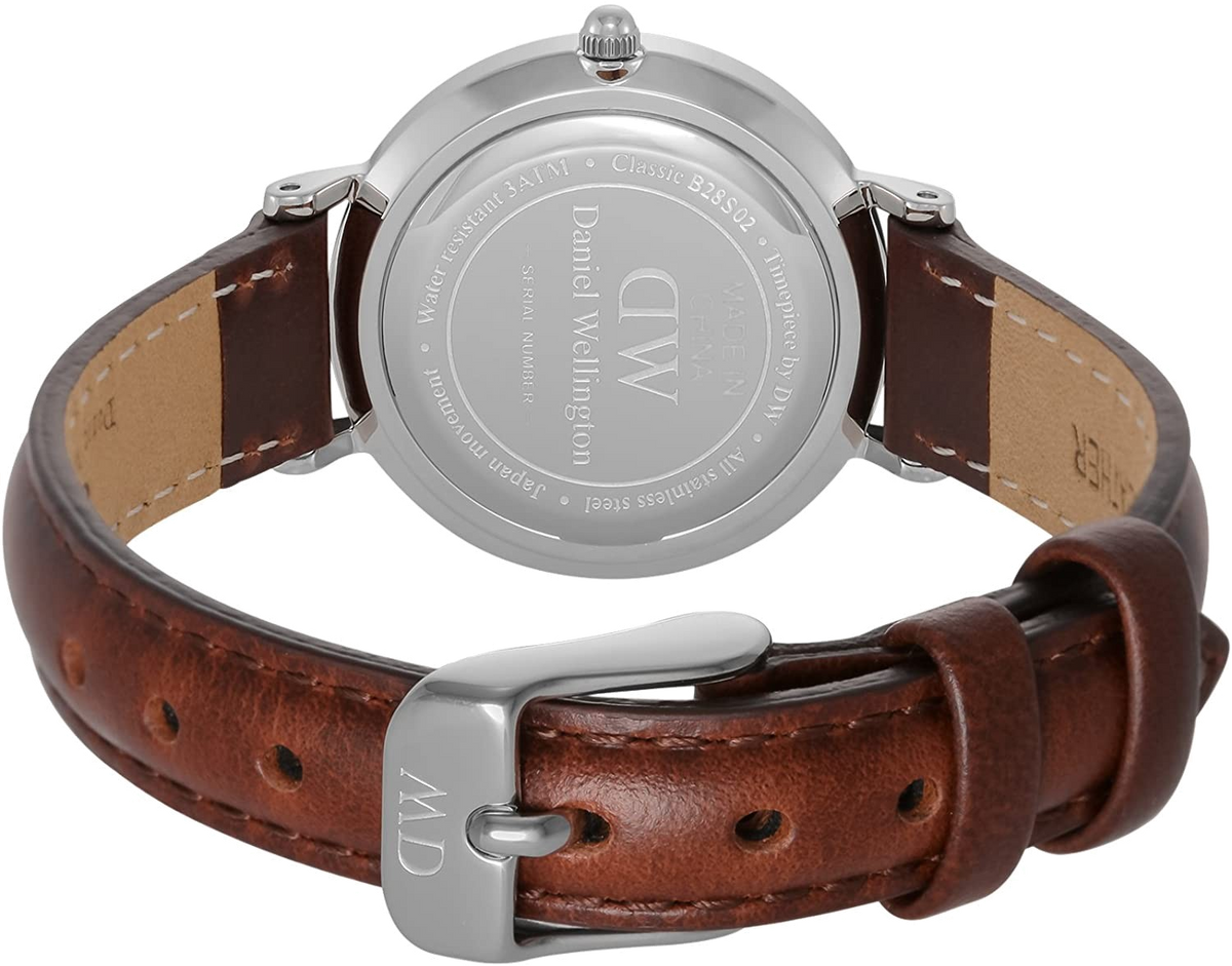  Shop Authentic Daniel Wellington Petite White Dial Brown Leather Strap Watch For Women - DW00100243 - Luxxuri