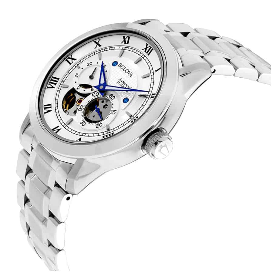  Shop Authentic Bulova BVA Series Dual Aperture Silver Dial Silver Steel Strap Watch for Men - 96A118 - Luxxuri