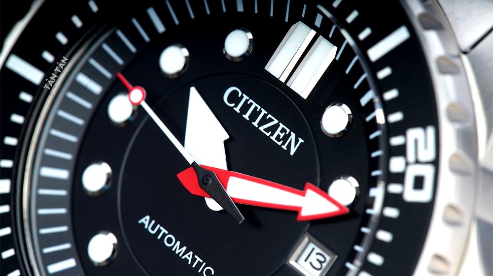  Shop Authentic Citizen Mechanical Black Dial Silver Steel Strap Watch For Men - NJ0120-81E - Luxxuri