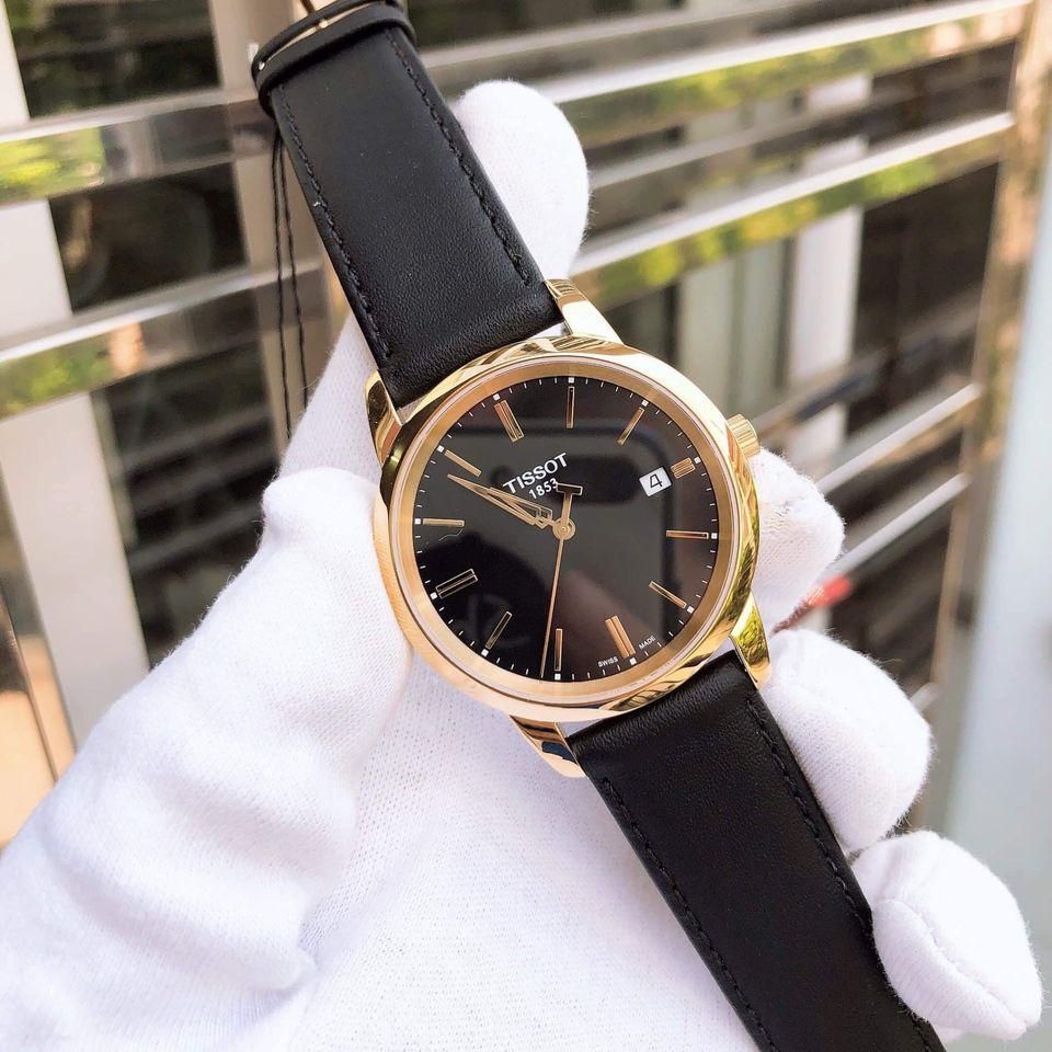  Shop Authentic Tissot T Classic Dream Black Dial Black Leather Strap Watch for Men - T033.410.36.051.01 - Luxxuri