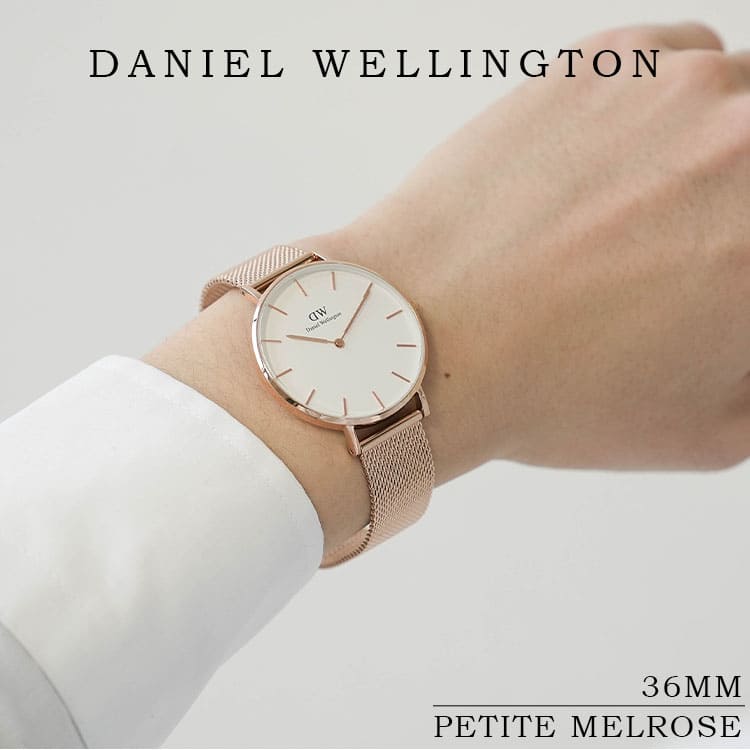  Shop Authentic Daniel Wellington Petite Melrose White Dial Rose Gold Mesh Strap Watch For Women - DW00100305 - Luxxuri