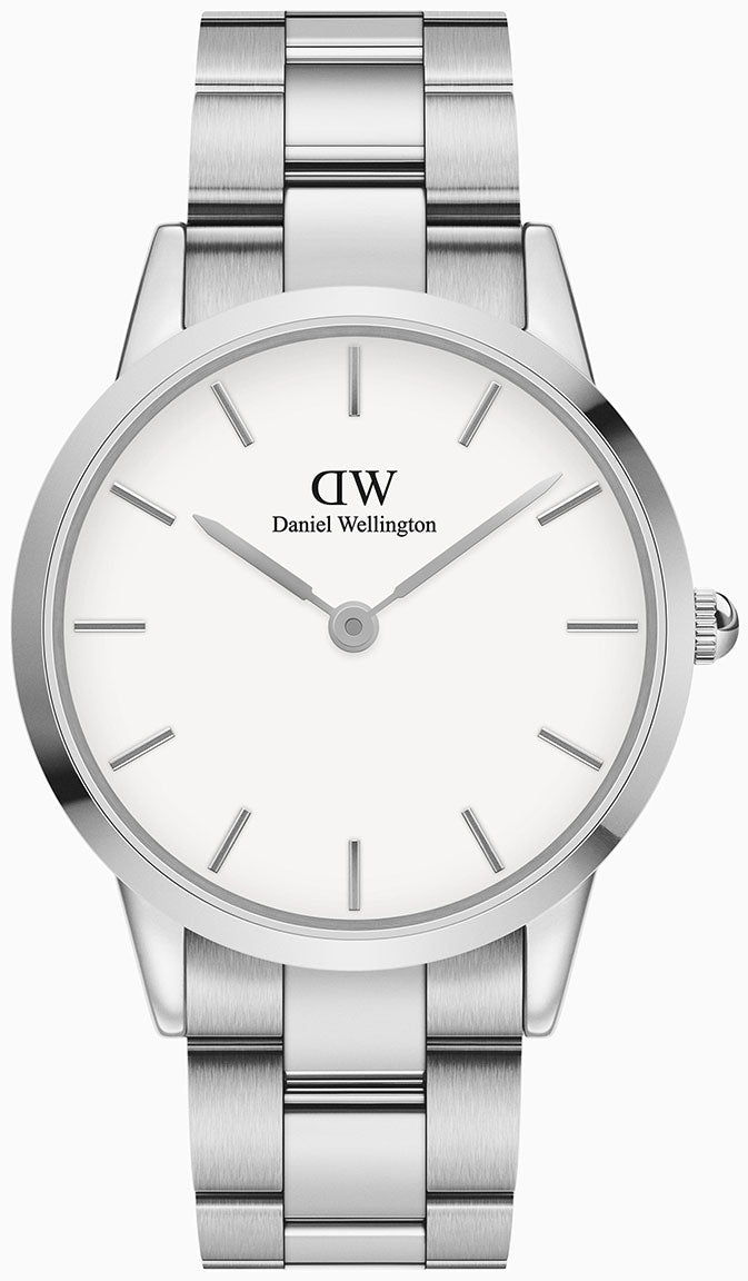  Shop Authentic Daniel Wellington Iconic White Dial Silver Steel Strap Watch For Men - DW00100341 - Luxxuri