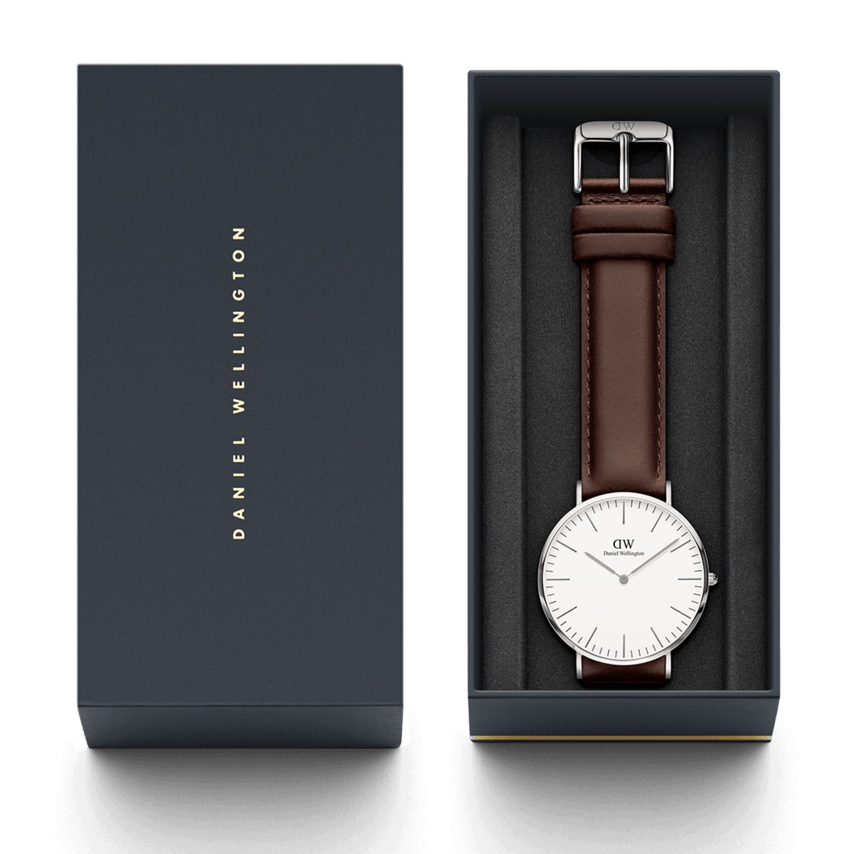  Shop Authentic Daniel Wellington Classic Bristol White Dial Brown Leather Strap Watch For Women - DW00100056 - Luxxuri