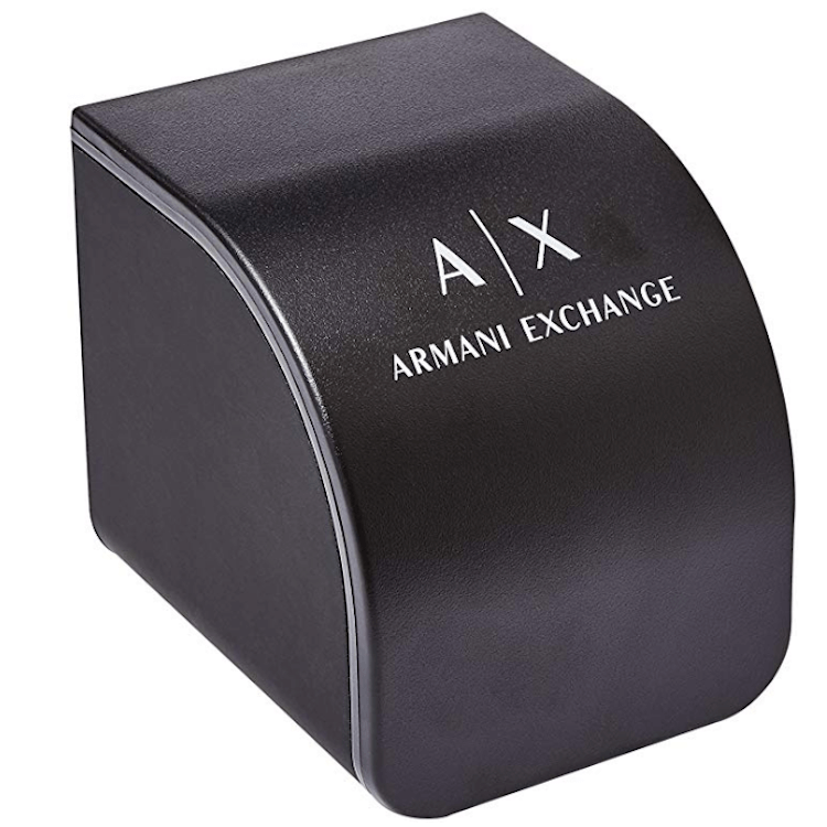 Armani Exchange Hampton Chronograph Blue Dial Silver Steel Strap Watch For Men - AX2178