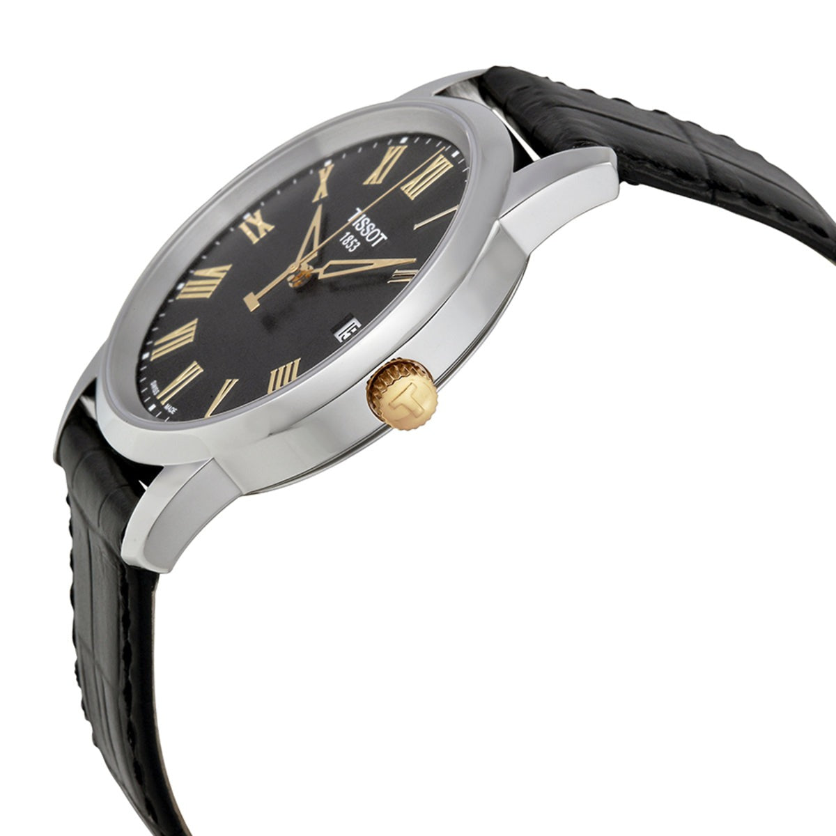  Shop Authentic Tissot T Classic Dream Black Dial Black Leather Strap Watch for Men - T033.410.26.053.01 - Luxxuri