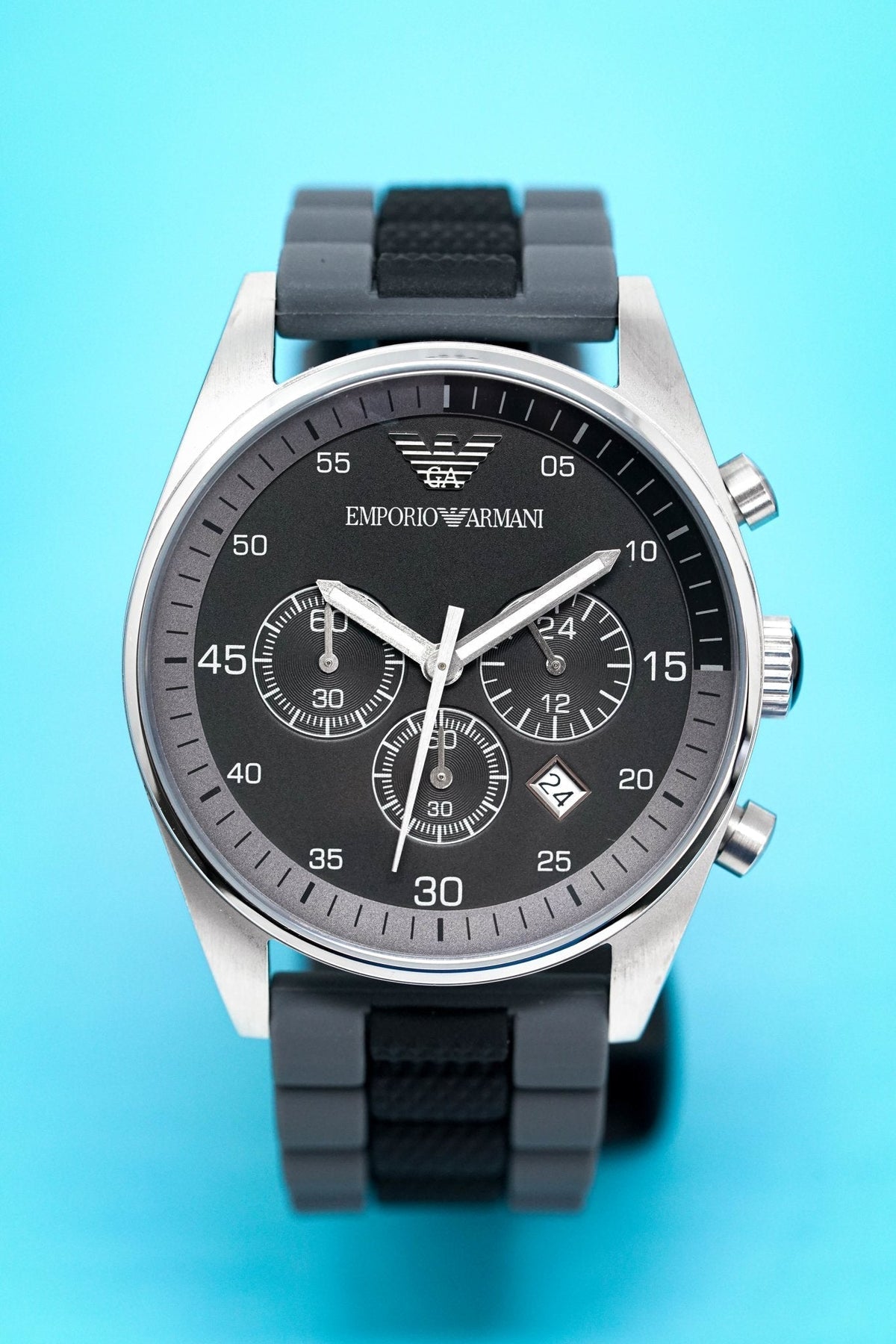  Shop Authentic Emporio Armani Sportivo Black Dial Two Tone Ceramic Bracelet Watch For Men - AR5866 - Luxxuri