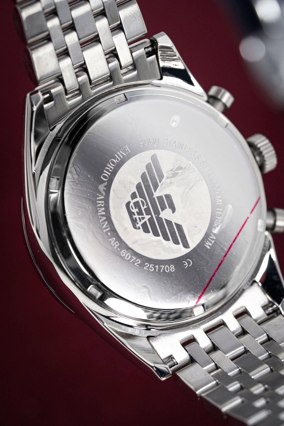  Shop Authentic Emporio Armani Sportivo Chronograph Blue Stainless Steel Watch For Men - AR6072 - Luxxuri