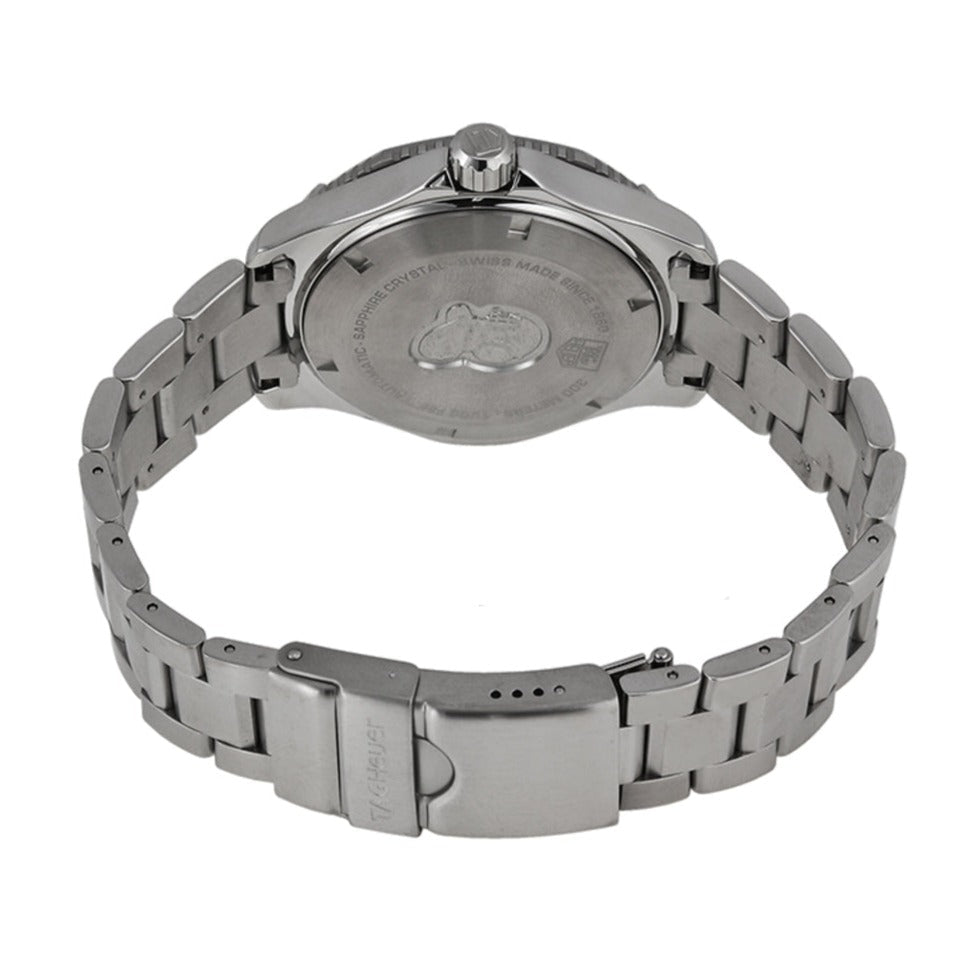  Shop Authentic Tag Heuer Aquaracer Automatic Caliber 5 Black Dial Silver Steel Strap Watch for Men - WAN2110.BA0822 - Luxxuri