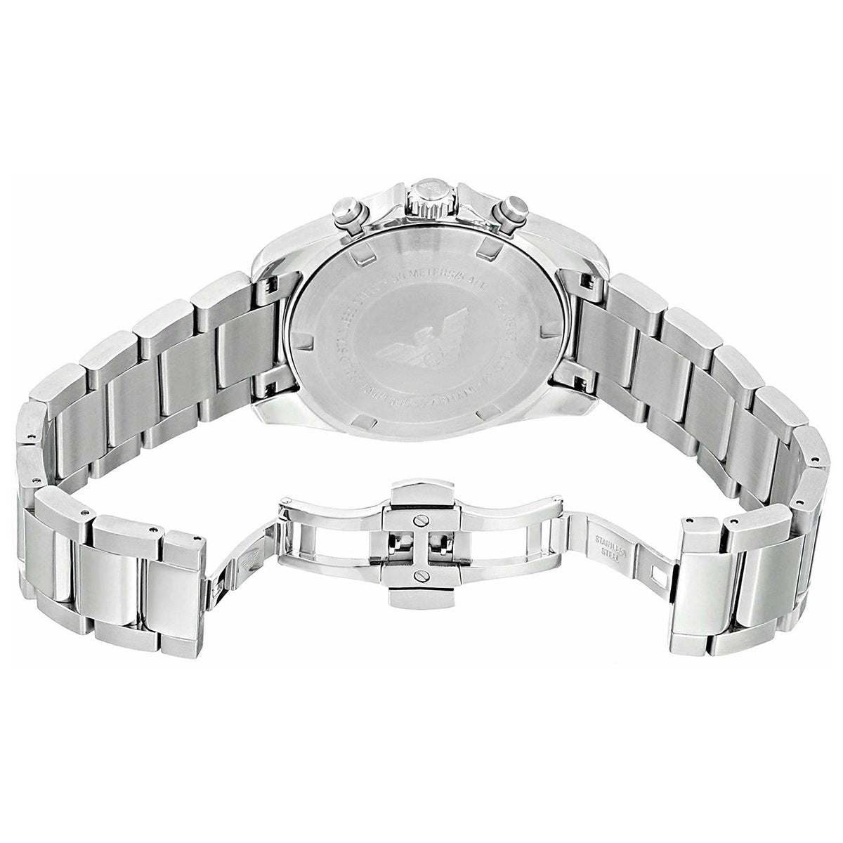  Shop Authentic Emporio Armani Sportivo Chronograph Blue Dial Silver Steel Strap Watch For Men - AR6090 - Luxxuri