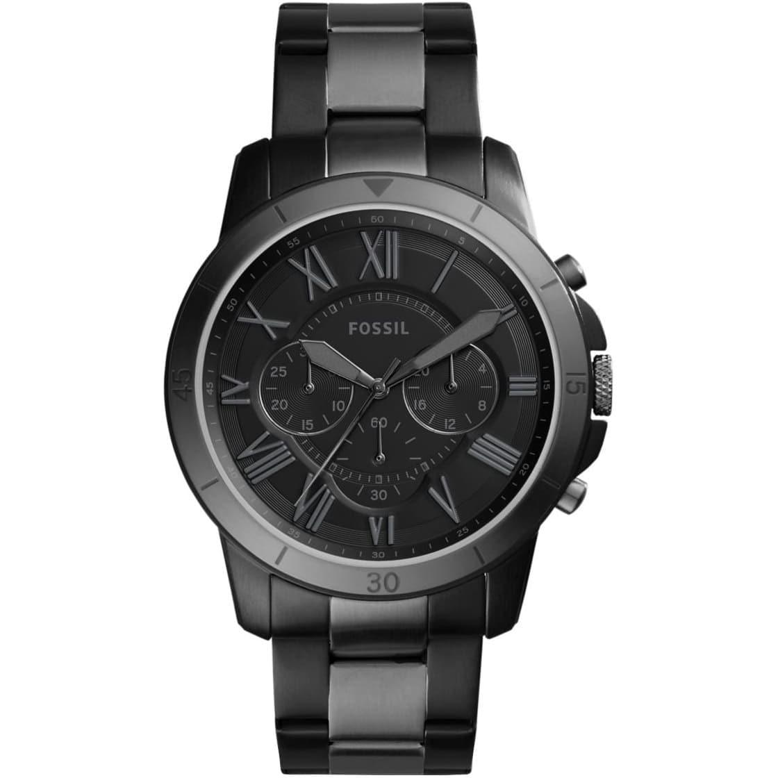  Shop Authentic Fossil Grant Chronograph Black Dial Two Tone Steel Strap Watch for Men - FS5269 - Luxxuri