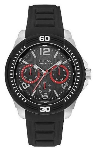  Shop Authentic Guess Tread Black Dial Black Rubber Strap Watch for Men - W0967G1 - Luxxuri