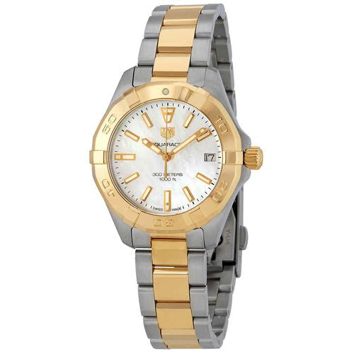  Shop Authentic Tag Heuer Aquaracer Mother of Pearl Dial Watch for Women - WBD1320.BB0320 - Luxxuri